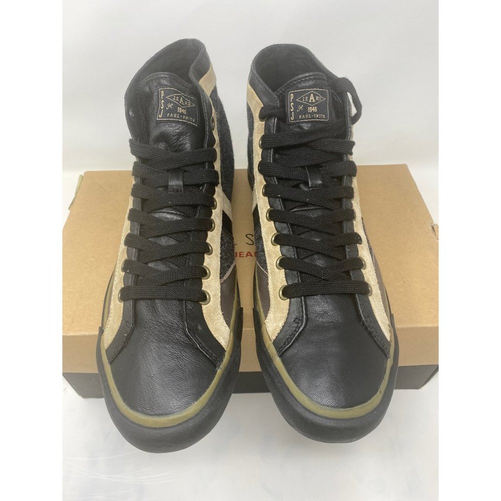 Paul Smith Split Dark Grey Felt Sneakers